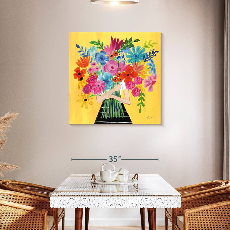 Harnek Un bouquet de fleurs I, H 36 po x l 36 po