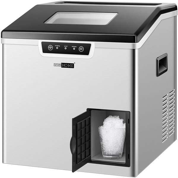 VIVOHOME 26 lb. Daily Production Bullet Clear Ice Portable Ice Maker Finish: Gray wal-VH1245US