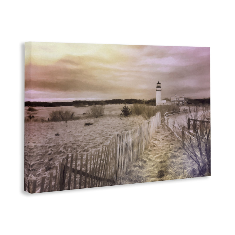  Art mural sur toile Path To Lighthouse View par Graffi *ee Studios, H 30 po x l 45 po