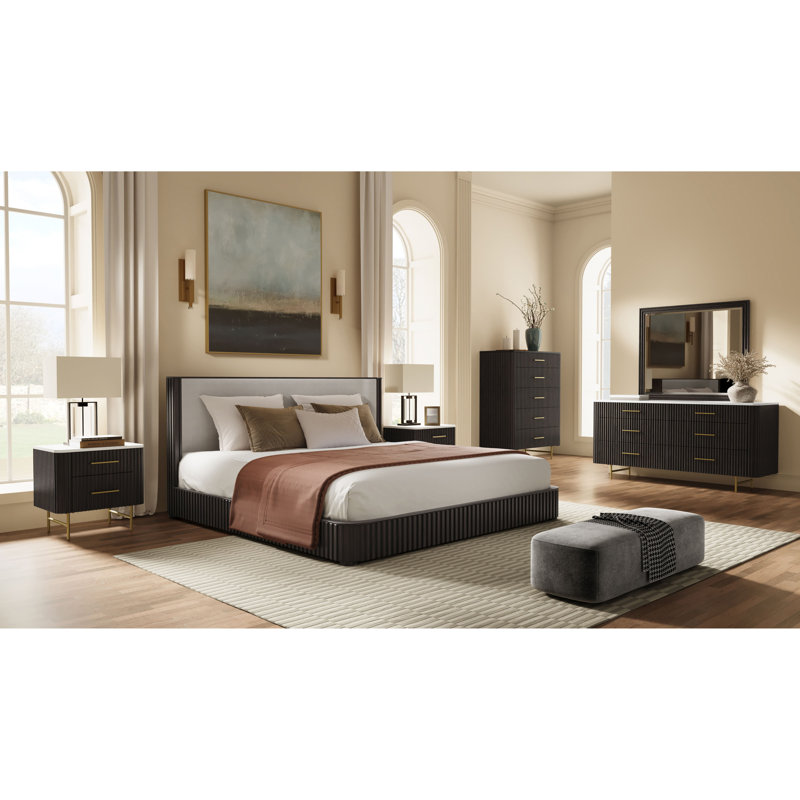 Clayten 5-Drawer Chest in Espreeso