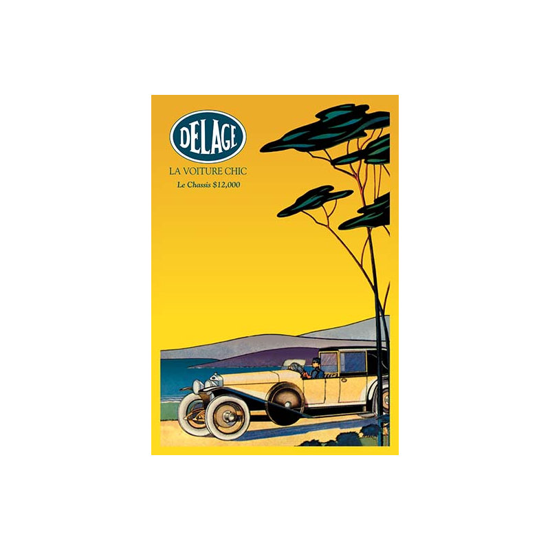 " Delage - Out For A Drive ", 42" H x 28" W x 1.5" D