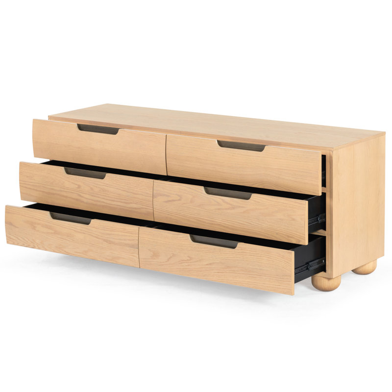 Commode 6 tiroirs Ernest Beethoven, Naturel