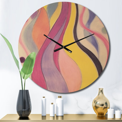 Horloge murale en métal Shadow Dance
