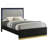 Black Eastern King Panel Bed