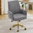 Mid-Back Liftable Office Chair, Striped Fabric, And Ergonomically Designed, Is An Excellent Choice For Working, Studying Or Relaxing. The Mid-Back Design Provides A Better Sitting Experience.Gray-124876013