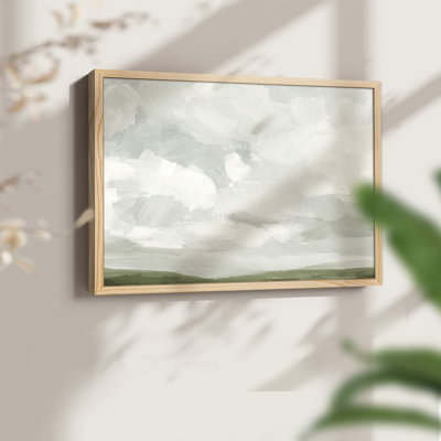 Gris pierre ciel IV - reproduction encadrée - réarmable