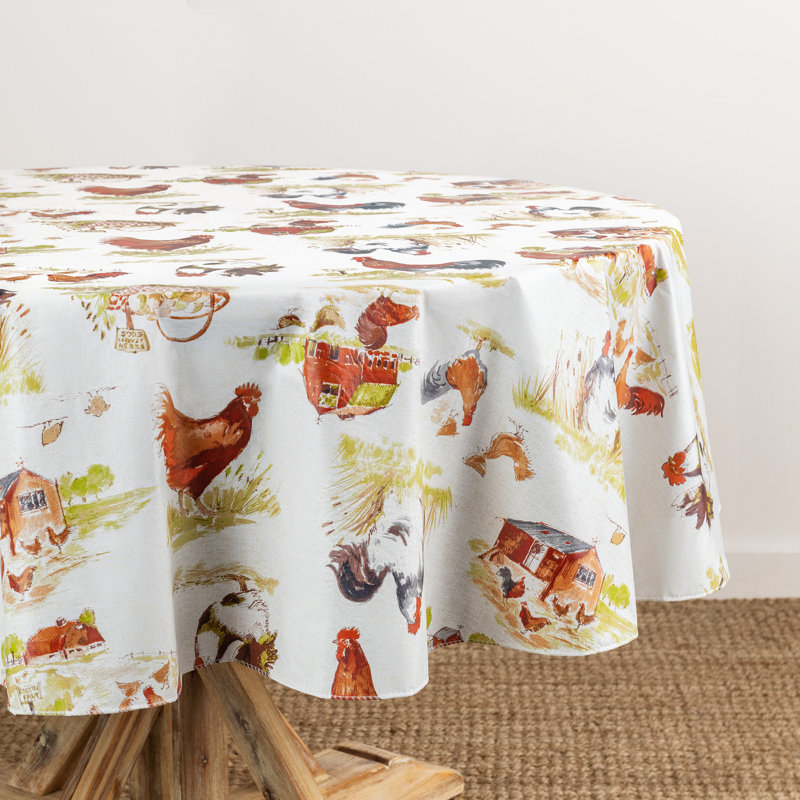 Nappe Atanur Vintage Rooster Farm, 70 po x 70 po