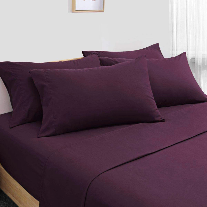 Luxury Rayon from Bamboo Sheet Set Queen, Violet