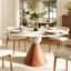 Ensemble de table et de chaises de salle à manger en pierre frittée de style bistro pour 2 à 8 personnes.-1555120958-1555120959-1555120929