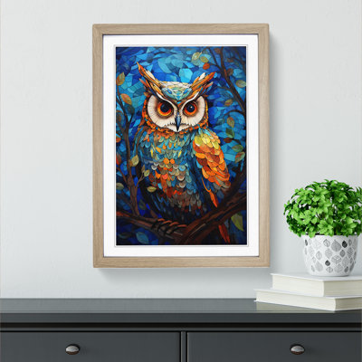 Owl Orphism - Framed Print