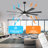 Liosbel Industrial Dc Motor Ceiling Fan With Light,Large Ceiling Fan With 8 Reversible Blades,2 Downrods,6-speed Remote Control,Home Or Commercial Ceiling Fans for Porch/Garage/Shop-656496832-658743942-664049567