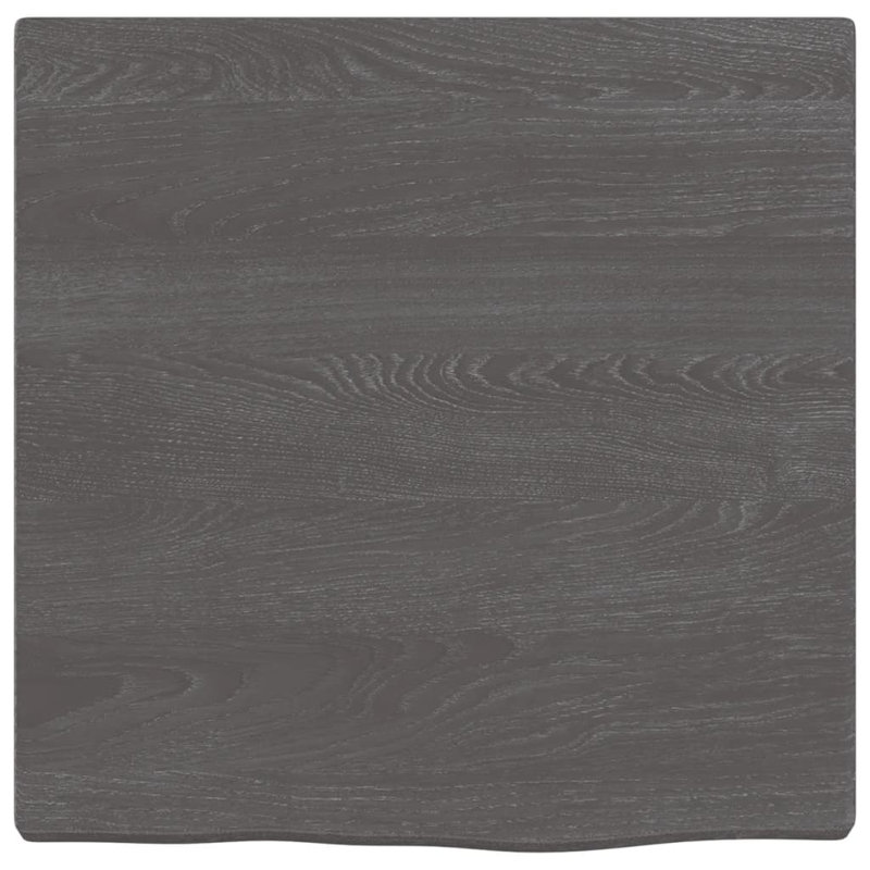 Childress Oak Solid Wood Picture Ledge Wall Shelf, Dark Brown, 2cm H x 40cm W x 40cm D