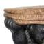 Statue décorative de table d'appoint | Ours noir rustique fantaisiste de 20,8 po de hauteur pour porche de patio | Noir | Ciment béton