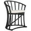 Chaise avec accoudoirs rembourrée en coton Ferryhill-800058220