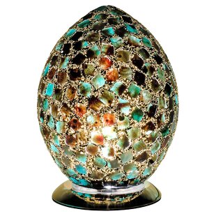 Mosaic Glass Egg 30cm Novelty Lamp