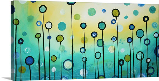 « lollipop field » par megan duncanson, reproduction d’art, H 10 po x l 20 po x P 10,5 po, Toile