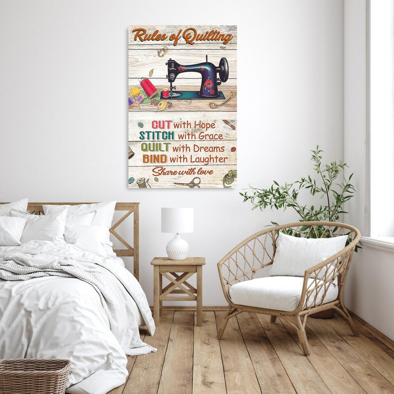 Rules Of Quilting, H 36 po x l 24 po x P 1,25 po