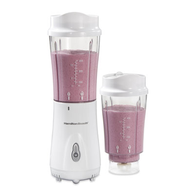 Hamilton Beach® Personal Blender with 2 Jars and Travel Lids White