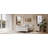 Solid Wood King Size Canopy Bed Frame with Four Poster Support, No Box Spring Needed, Elegant White Finish