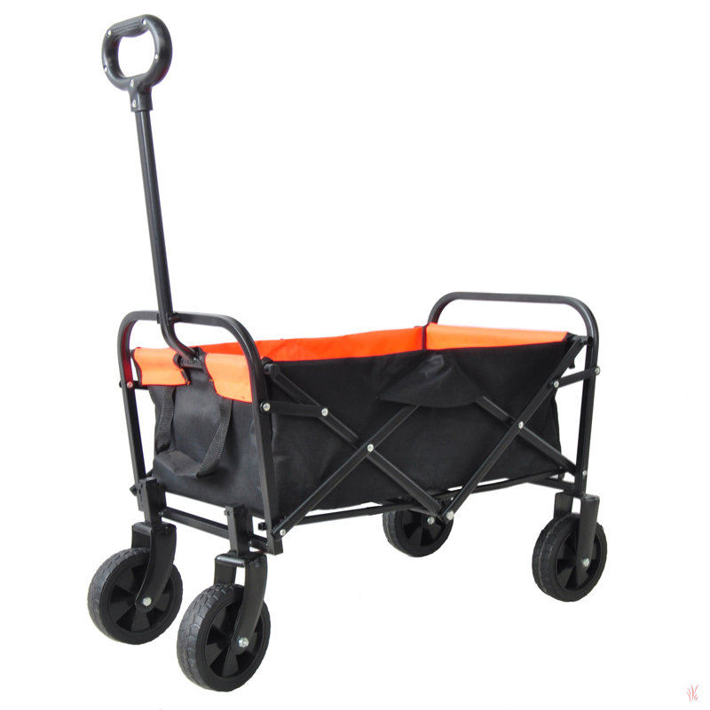 Chariot à chariot extensible Big Long, Noir / orange,  H 3 pi 42 po x l 4 pi 42 po x P 1 pi 71 po
