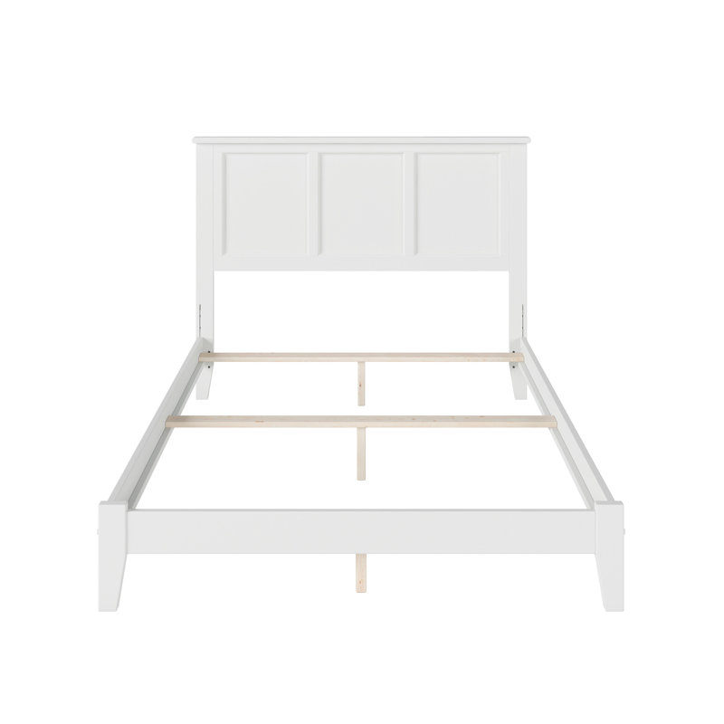 Troutville Solid Wood Standard Bed, Full, White