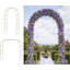 Arche en métal 7,5 pi (assemblage bidirectionnel) pour mariage, décoration de fête de mariage (noir)-90398605-90398607