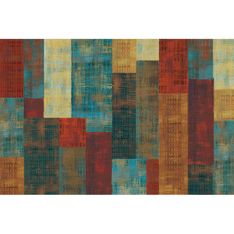 Majestic City Abstract, H 24 po x l 36 po, Oui, Papier avec cadre argenté
