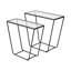 Tables gigognes en verre