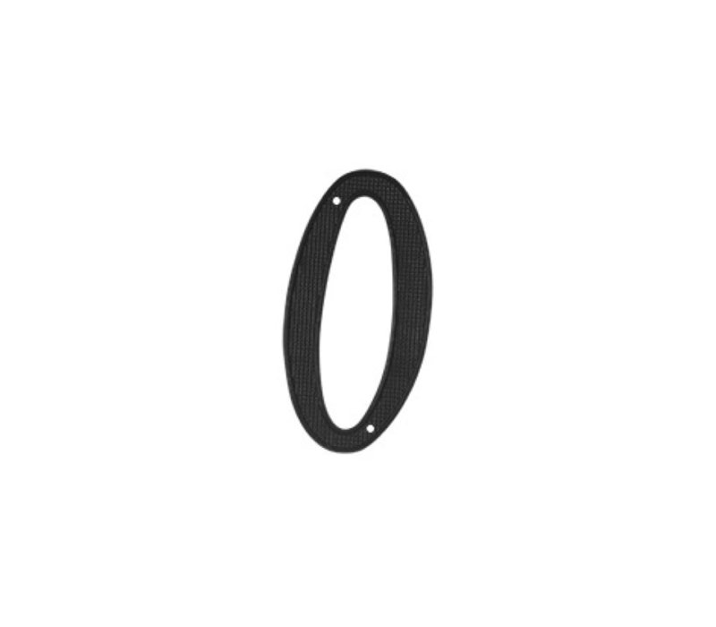 Deltana RNZ4-0 4" Numbers Zinc Die-Cast, Black