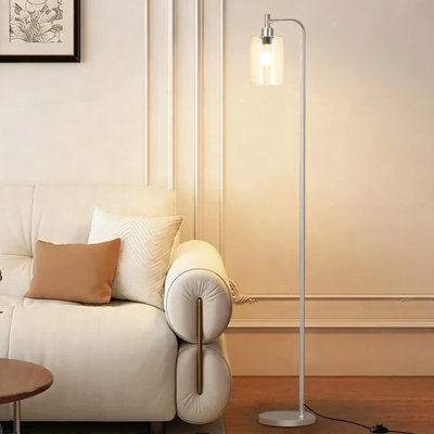 Lampe sur pied, lampe sur pied moderne avec ampoule DEL, lampe sur pied industrielle pour chambre à coucher, bureau, salon