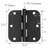 3.5" H x 3.5" W Butt Bearing Door Hinge-86638061