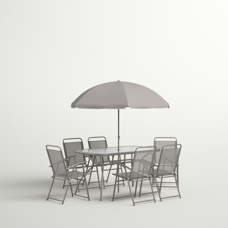 Coddington 6 - Person Patio Dining Set with Rectangular Table