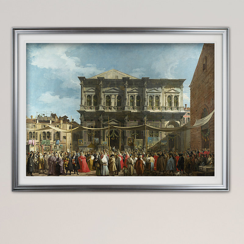 « the fête of st lune », impression, H 20 po x l 24 po x P 1,5 po, Cadre argenté