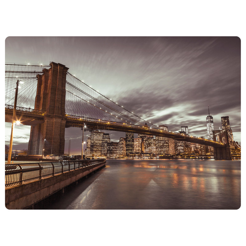 Tapis de chaise de bureau 9 à 5 Brooklyn Bridge 35 po x 47 po