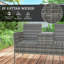 PE Rattan Outdoor Bench