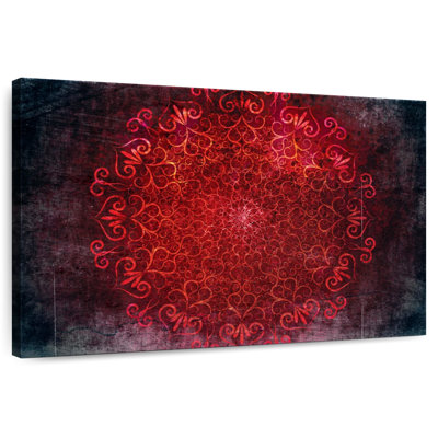 Kerner Glowing Red Mandala