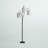 Leah 3-Light Floor Lamp - Black