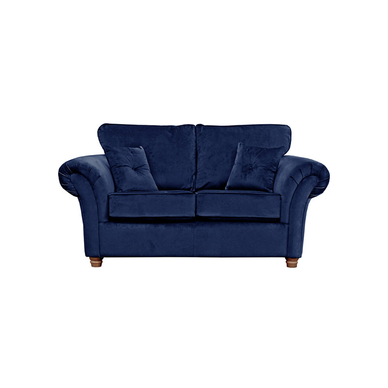 Lila 2 Seater Velvet Sofa, Navy