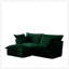 Canapé modulaire 2 places avec repose-pieds convertible Slipcove