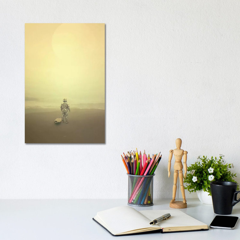 Surfer 1 Piece Wall Art on Canvas, 20.32 cm H x 30.48 cm W, Wrapped Canvas