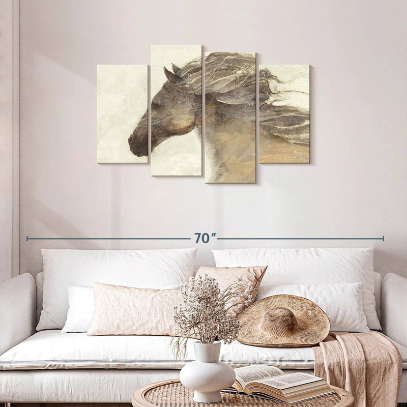 Abstract Horse, 27" H x 43" W