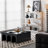 Multifunctional 4-Tier Black Book Shelf & Coffee Table-633173864