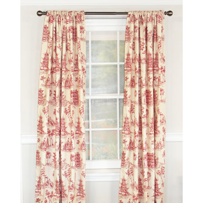 Naomi Pair of Panels Colour Red