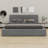 Upholstered Platform Bed With Solid Frame-1810594708