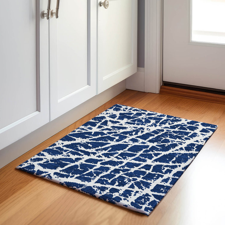 Premium Machine Washable Cerrito AMF501 Navy Rug