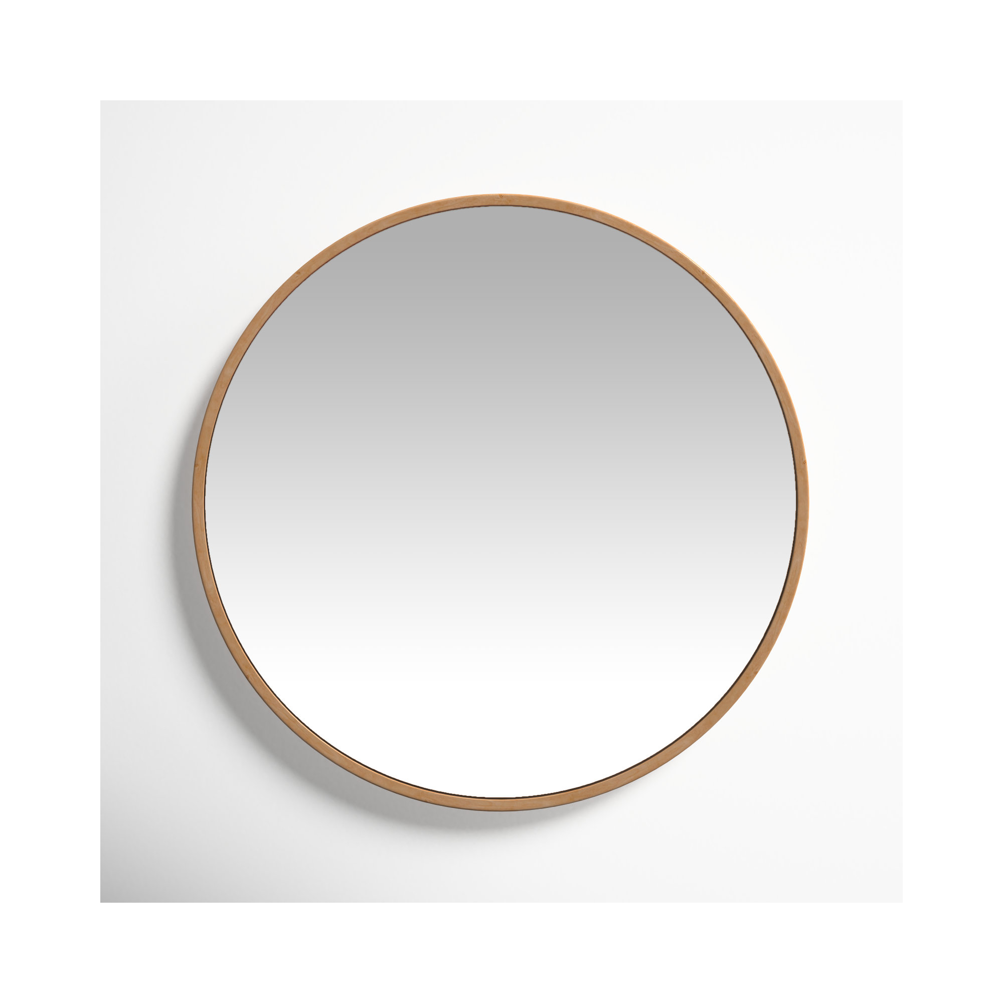 Roberts Mirror, Solid Wood, Brown Wood, 28" x 28"