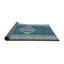 Tapis bleu/brun à motifs-1122862716
