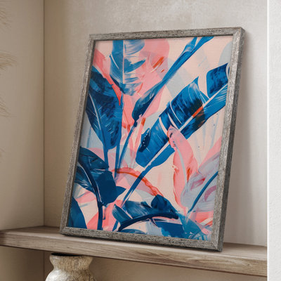 Pink Jungle Framed Print - Solid Wood