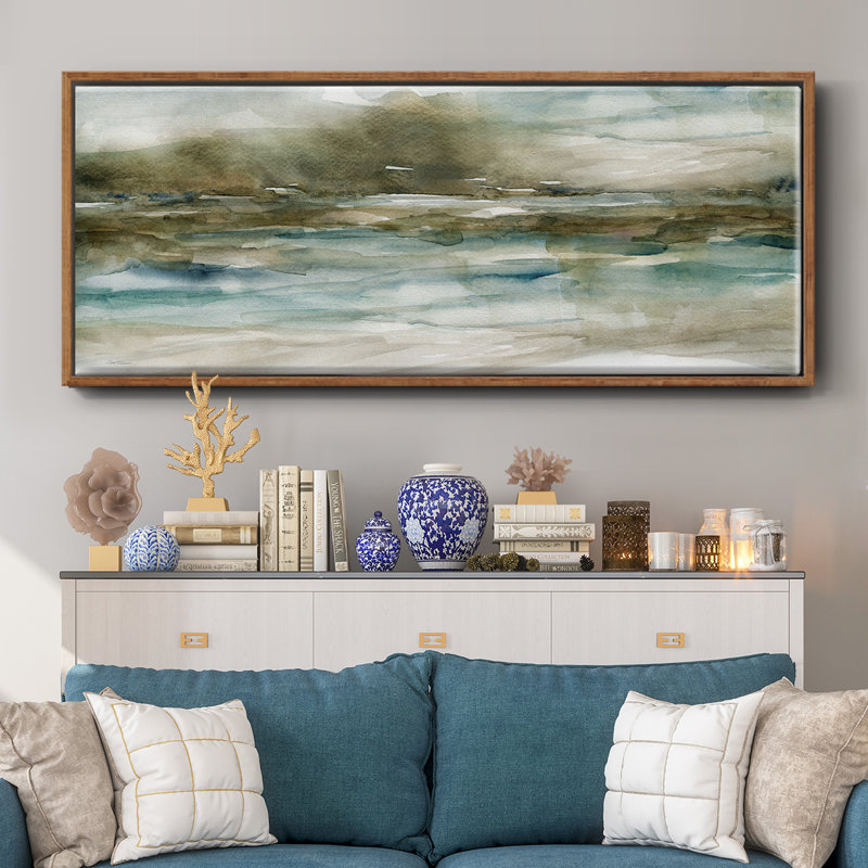 Riverbank- Framed Canvas