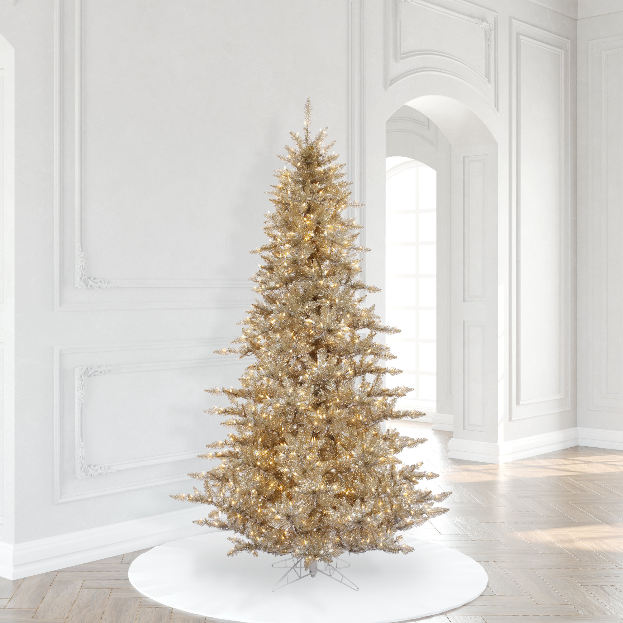 Champagne Fir Artificial Christmas Tree, 9'